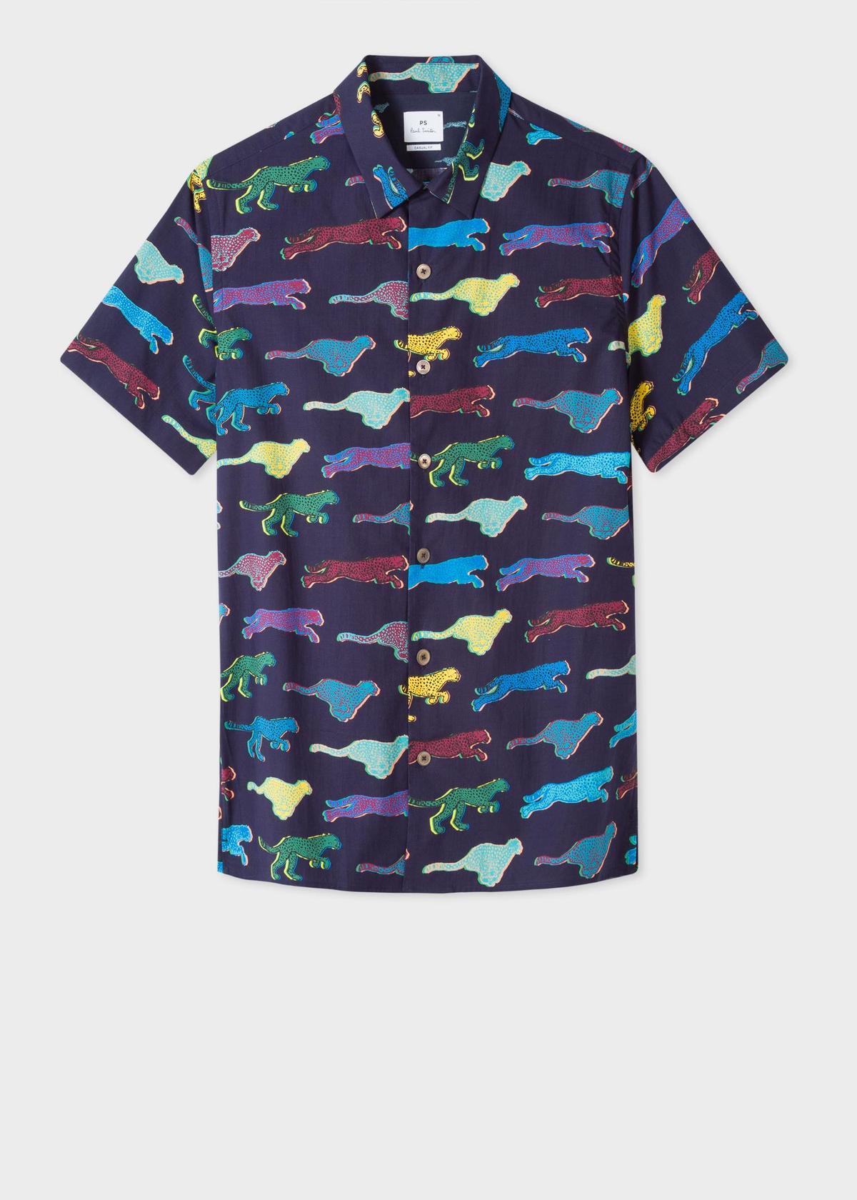 飛躍的花豹圖騰襯衫。NT$7,500（藍鐘提供）