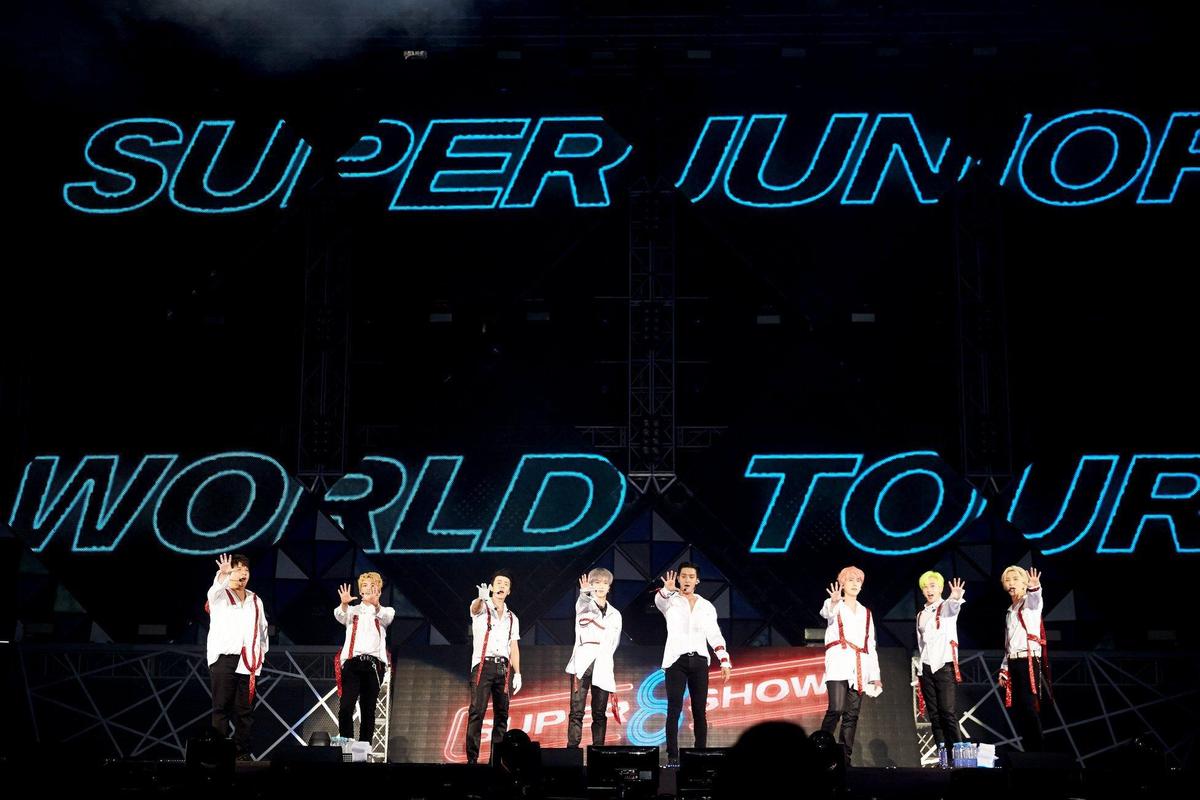 Super Junior上週末在首爾開唱，今（14日）取消回歸直播。（翻攝自Super Junior FB）