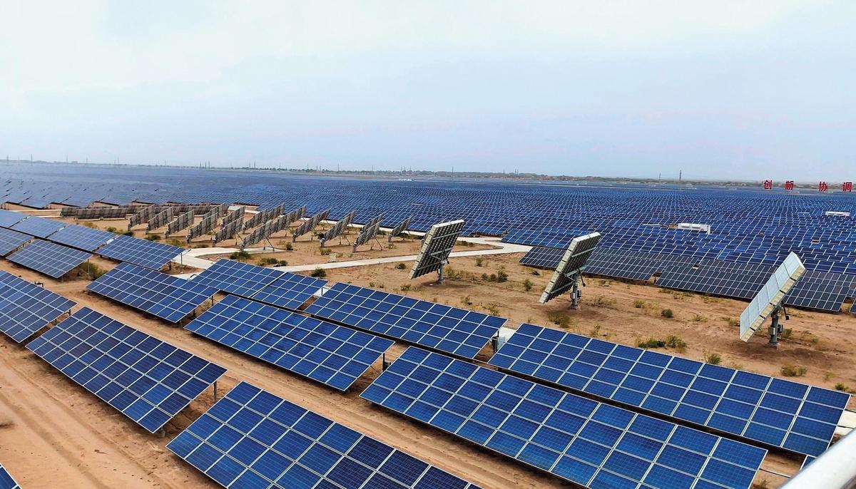 太陽能電廠是未來綠能發展的趨勢。（東方IC）