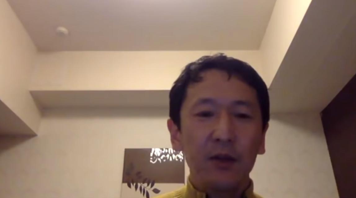 岩田教授分享他在鑽石公主號上目擊的現況。（翻攝自岩田健太郎YouTube）