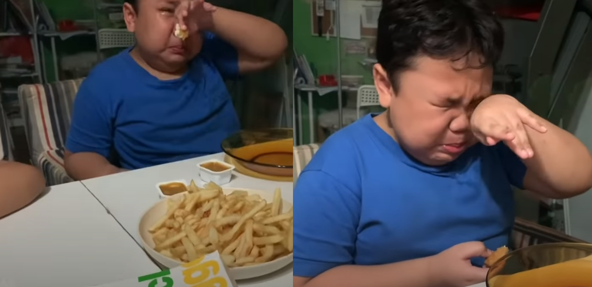封城悶壞了！　男孩吃到朝思暮想的麥當勞痛哭流涕