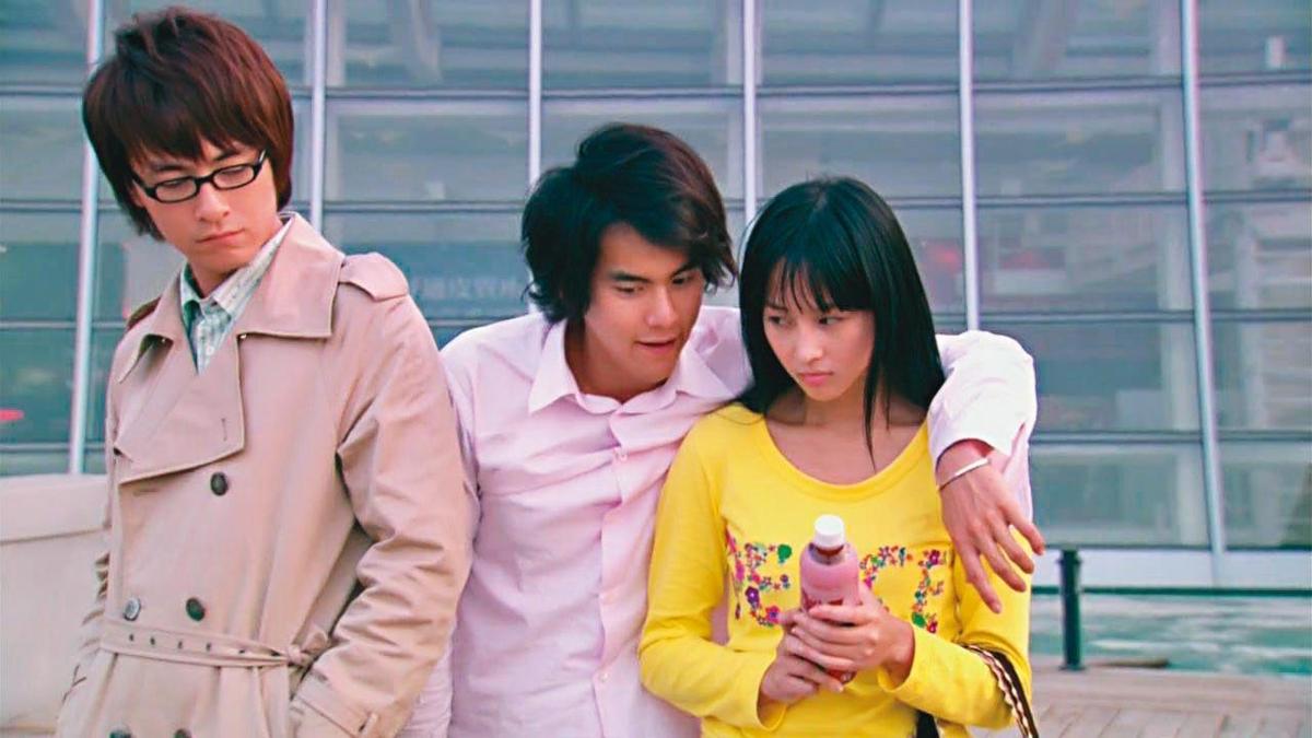 羅北安在2008年拍《蜂蜜幸運草》第一次遇見彭于晏（中），當時覺得他就是個活潑的大男孩。左為鄭元暢，右為張鈞甯。