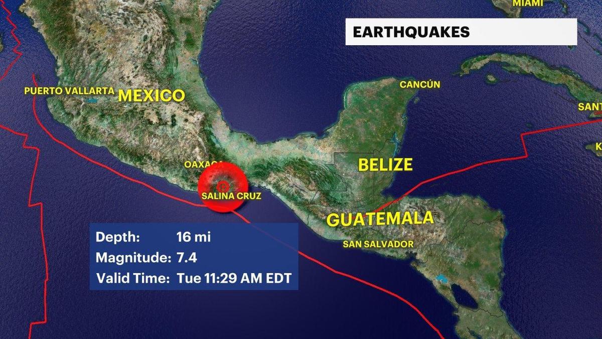 昨日上午墨西哥發生7.5級強震。（翻攝自Twitter）
