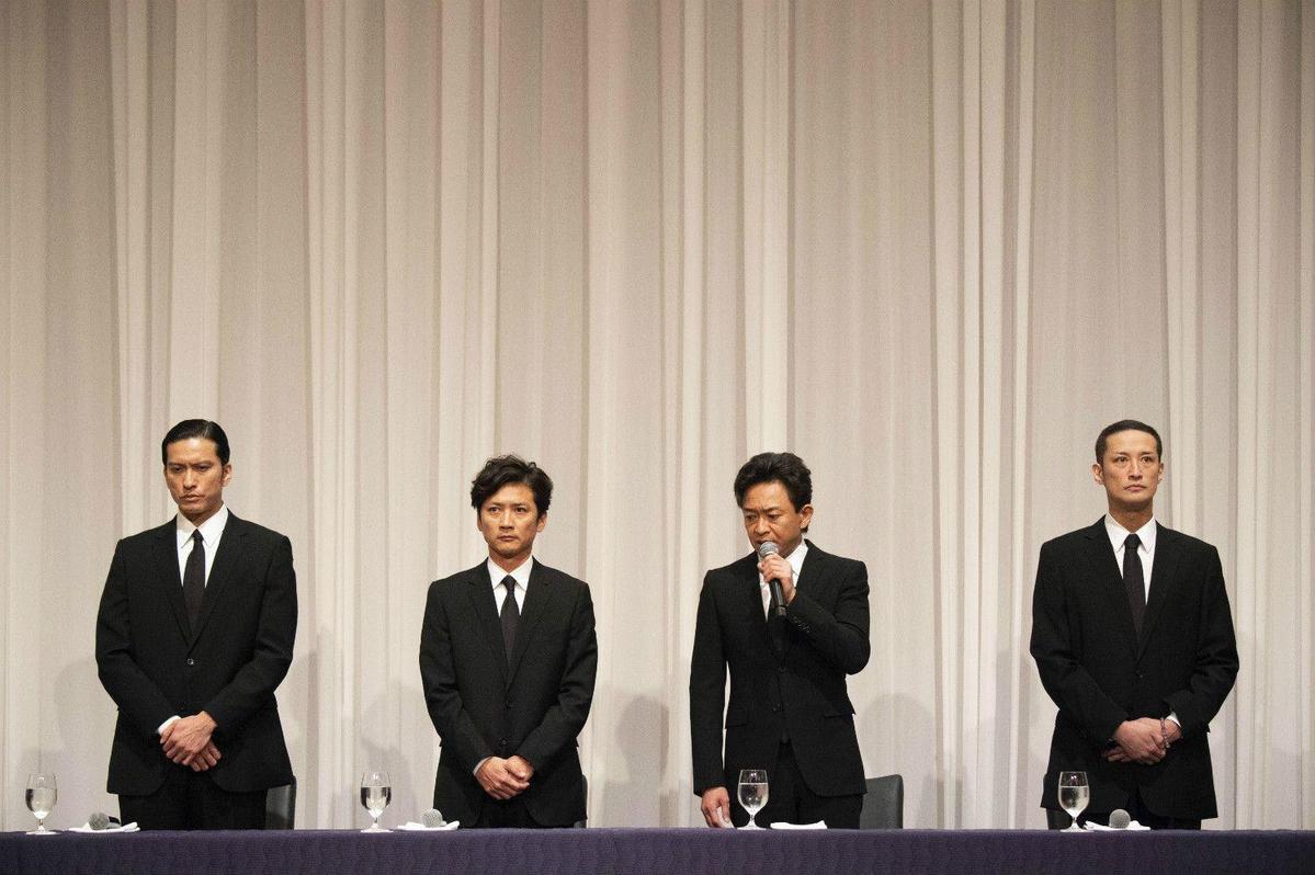 長瀨智也（左一）退社後，剩下3名成員將繼續活動，TOKIO不解散。（網路圖片）