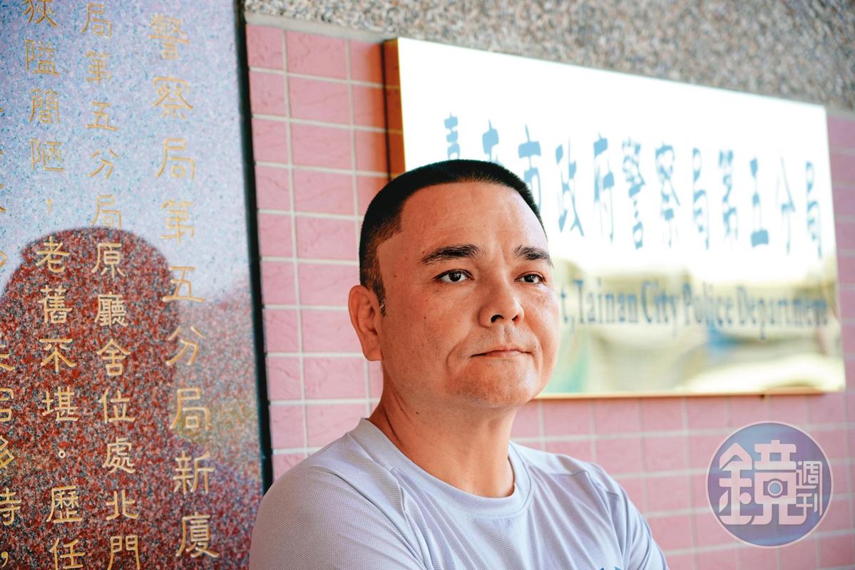 台南市警局五分局小隊長趙健平回憶命案偵辦過程，心情仍很激動。