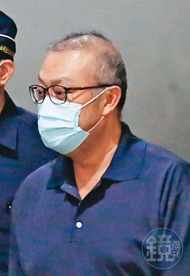立委蘇震清被控向李恆隆索賄2,580萬元遭起訴，他被收押後剃了大光頭。