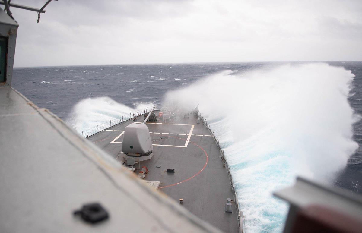 這是美國軍艦今年第10次航經台灣海峽。（翻攝自U.S. 7th Fleet臉書）