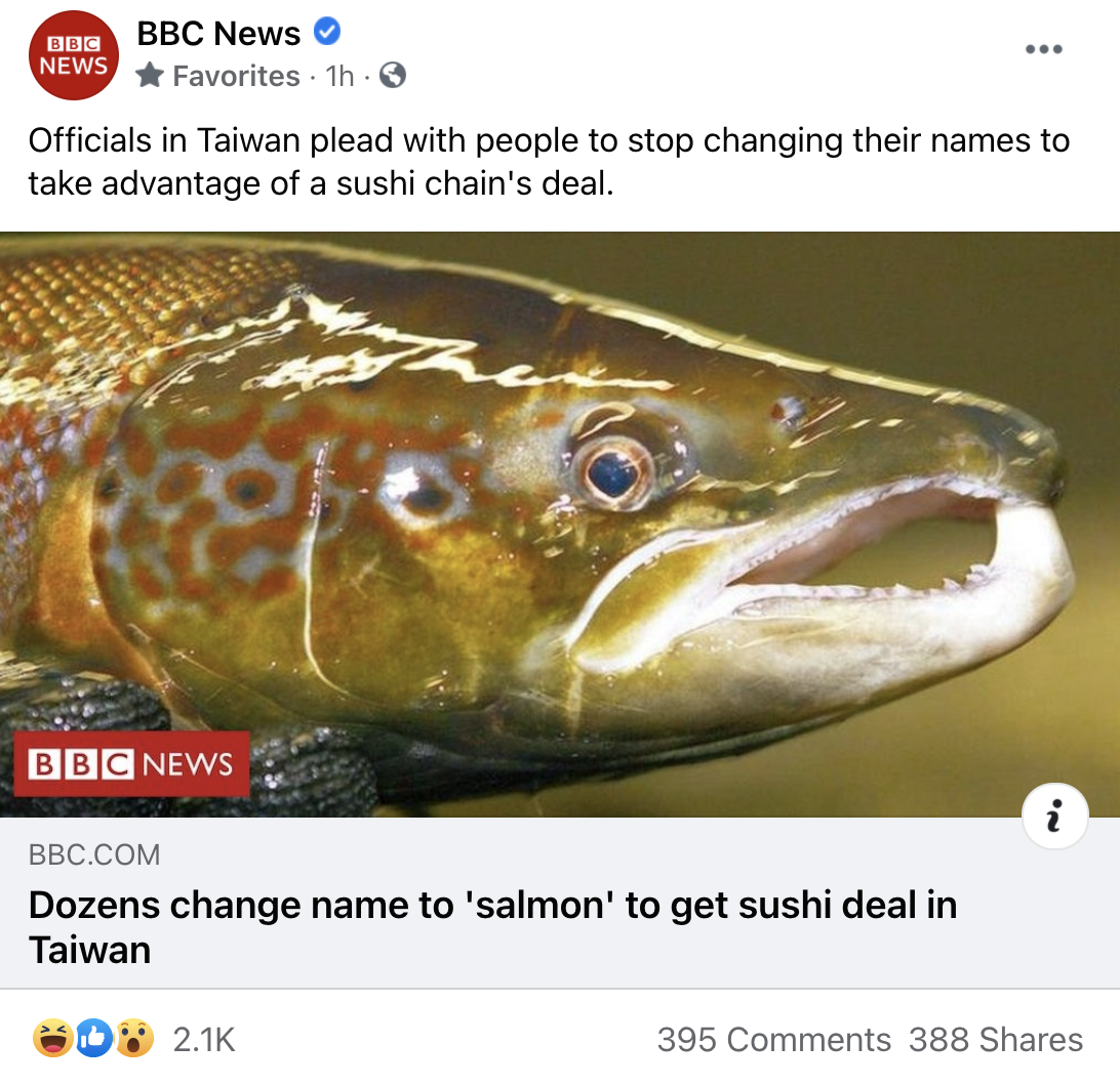 BBC將新聞專發到官方臉書，網友看傻眼。（翻攝BBC臉書）