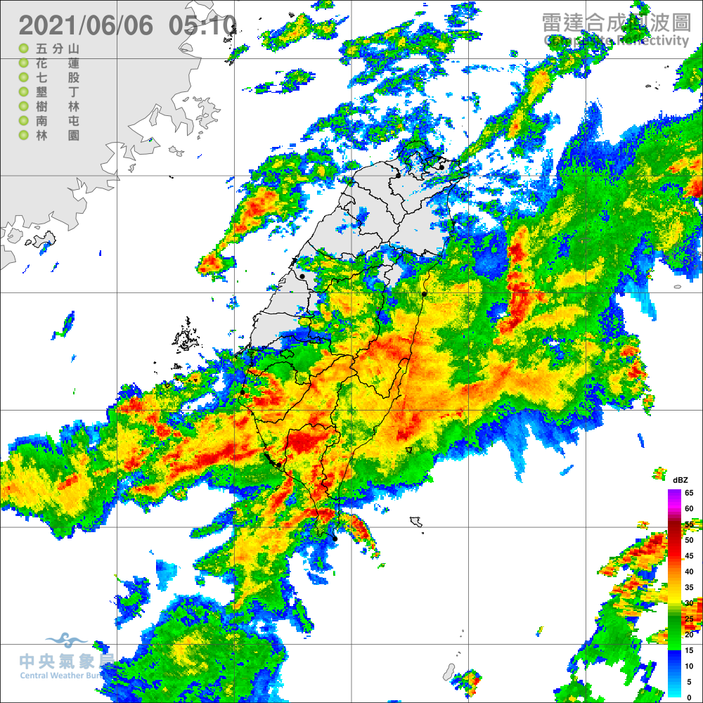 氣象局長鄭明典提醒「這條雨帶很強！」（翻攝自中央氣象局臉書）