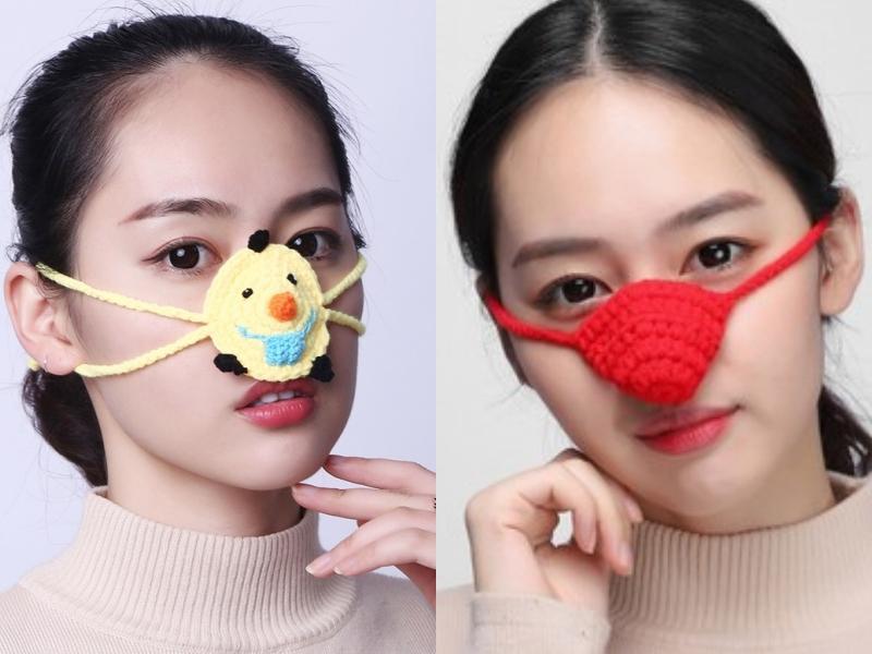 韓國廠商挑戰各種鼻罩造型。（翻攝自coupang）