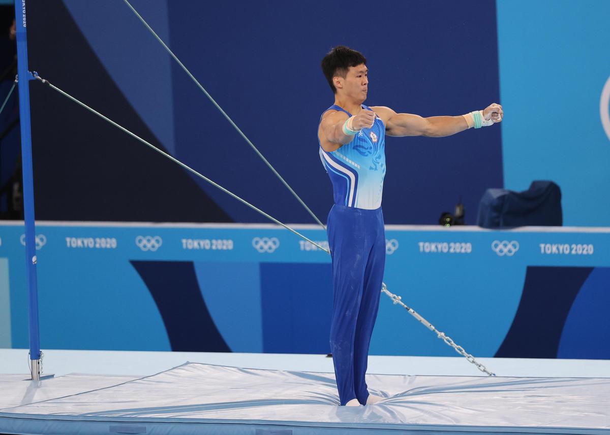 體操選手唐嘉鴻排名第7，寫下台灣選手在奧運體操全能項目的最佳成績。（體育署提供）