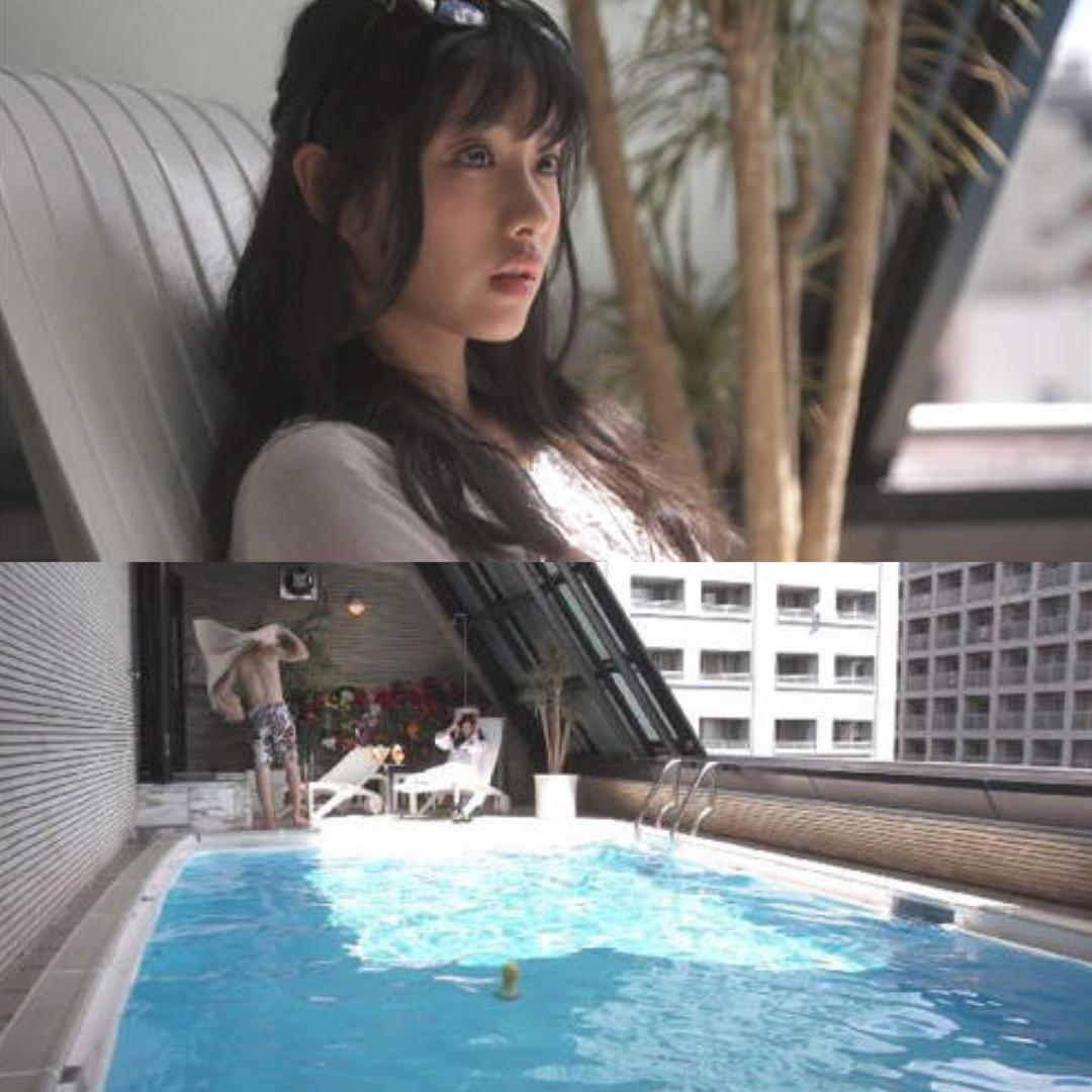 日劇一姐石原聰美（上圖），在「那個泳池」拍攝日本經典懸疑系列《世界奇妙物語》。（翻攝自批踢踢）