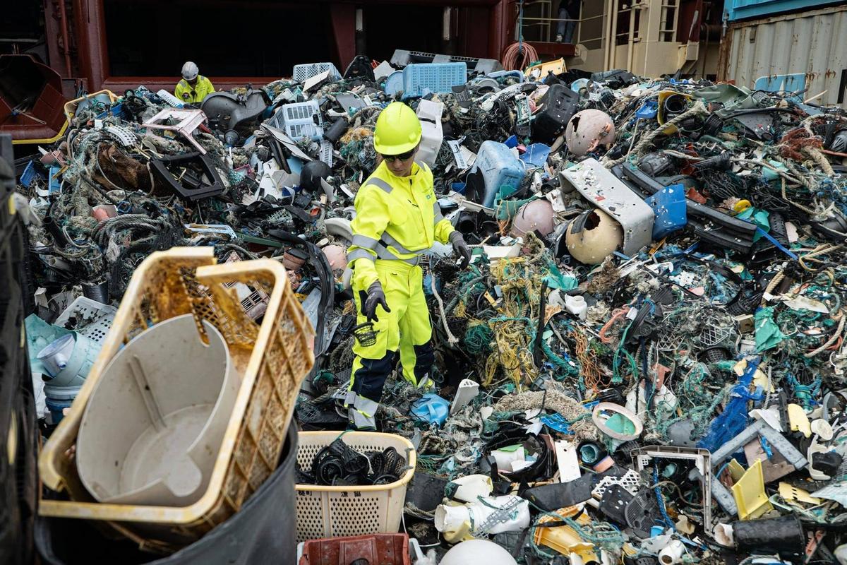 全球海洋中的垃圾數量非常驚人。（翻攝The Ocean Cleanup Facebook）