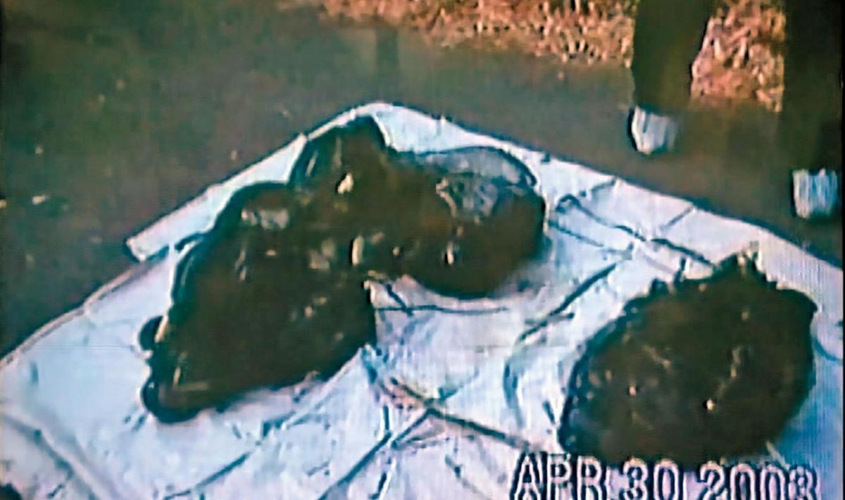 盧女被分屍成10袋棄屍，警方最後僅找到其中4袋，無法拼湊完整的屍體。（東森新聞提供）