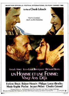 路易特罕狄釀（左）與安諾艾梅（右）繼1966年的《男歡女愛》後，1986年再與導演克勞德雷路許合作《男歡女愛續集》。（翻攝自維基百科）