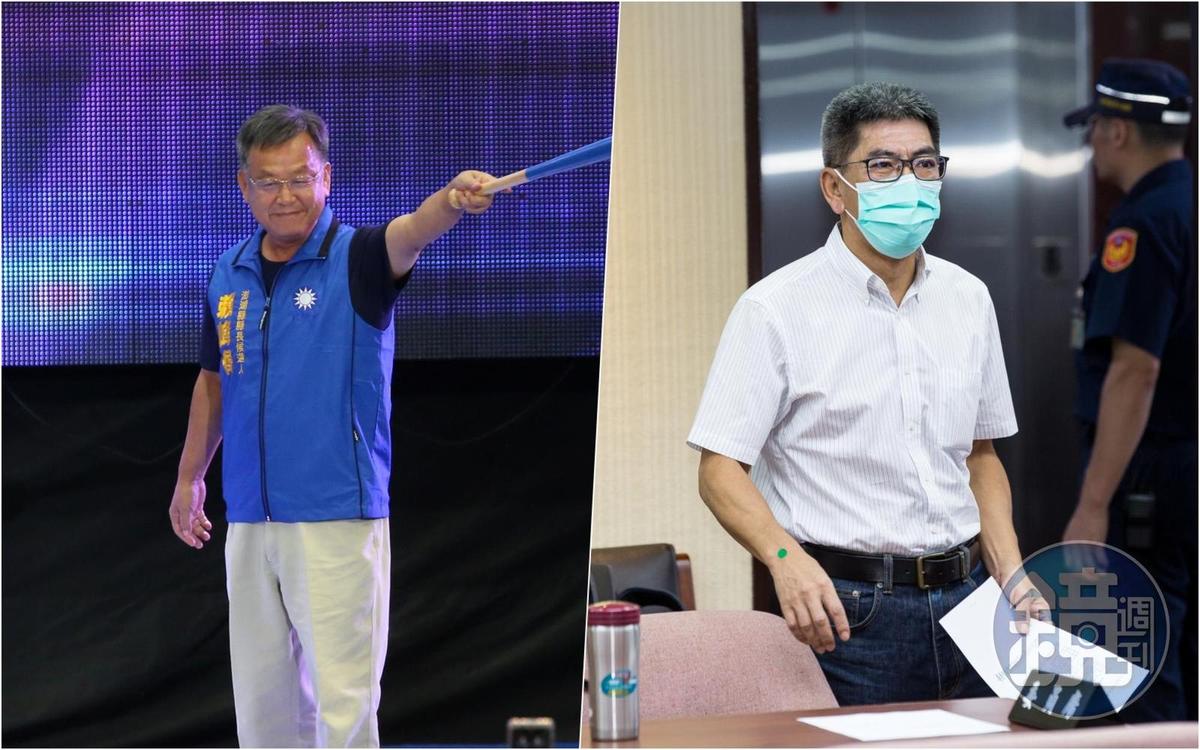 賴峰偉（左）有意再次代表藍營爭取在澎湖連任，綠營可能將派出立委楊曜（右）挑戰縣長大位。（本刊資料照）
