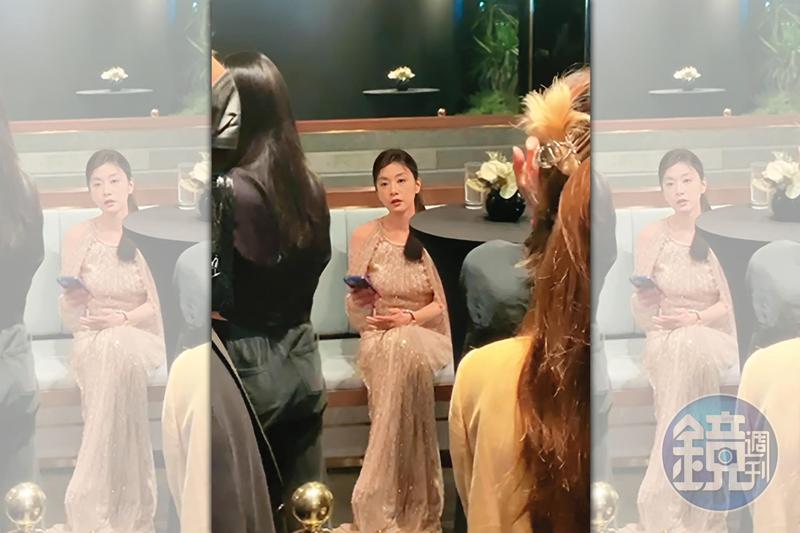 就算暫無新的影視作品，賈靜雯仍獲邀出席上海電影節的時尚派對，驗證近期在《乘風2023》贏來的高人氣。（圖／鏡週刊）