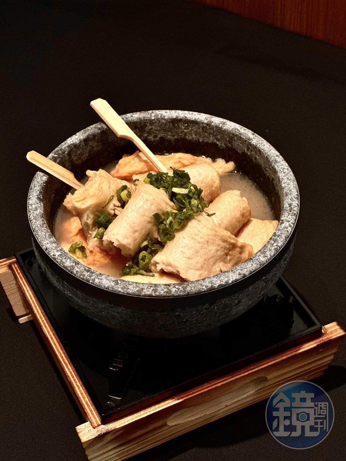 經典韓國美食「韓式魚糕湯」在橋村炸雞也吃得到。（199元／份）