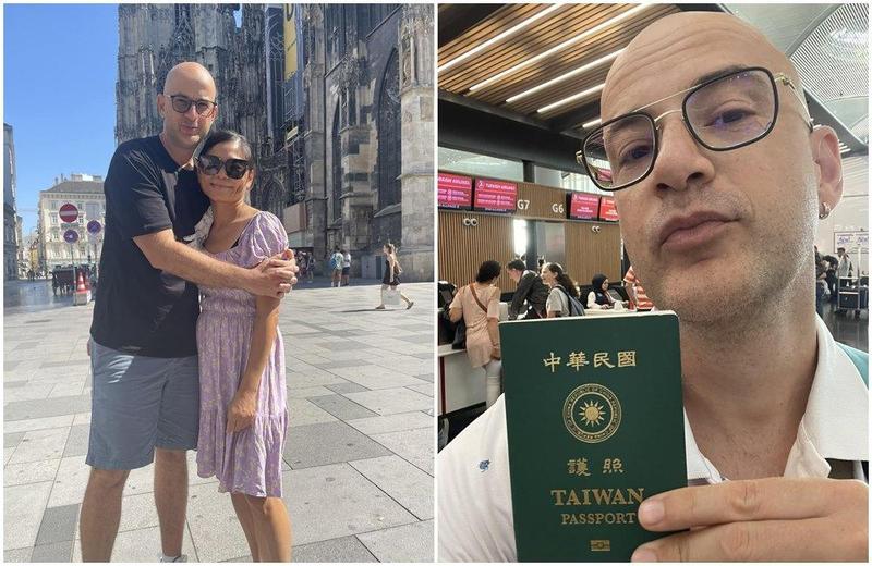 吳鳳近日帶著老婆、小孩去歐洲度假。（翻攝吳鳳臉書）