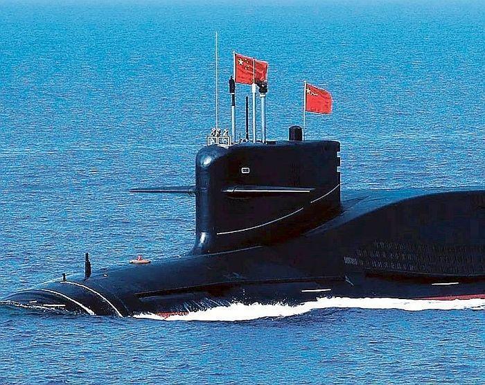 「長征15號艇」屬中共解放軍攻擊型核潛艦，圖為同型船艦。（圖／翻攝自微博）